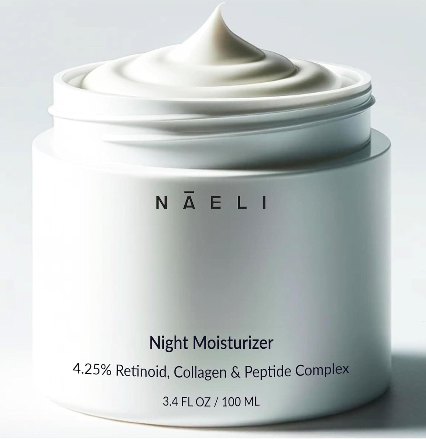 Retinoid Cream 425 Retinol Night Moisturizer for Face Neck with Collagen Peptides Hyaluronic Acid Anti Aging Wrinkle Cream Improves Skin Tone Texture 34 oz