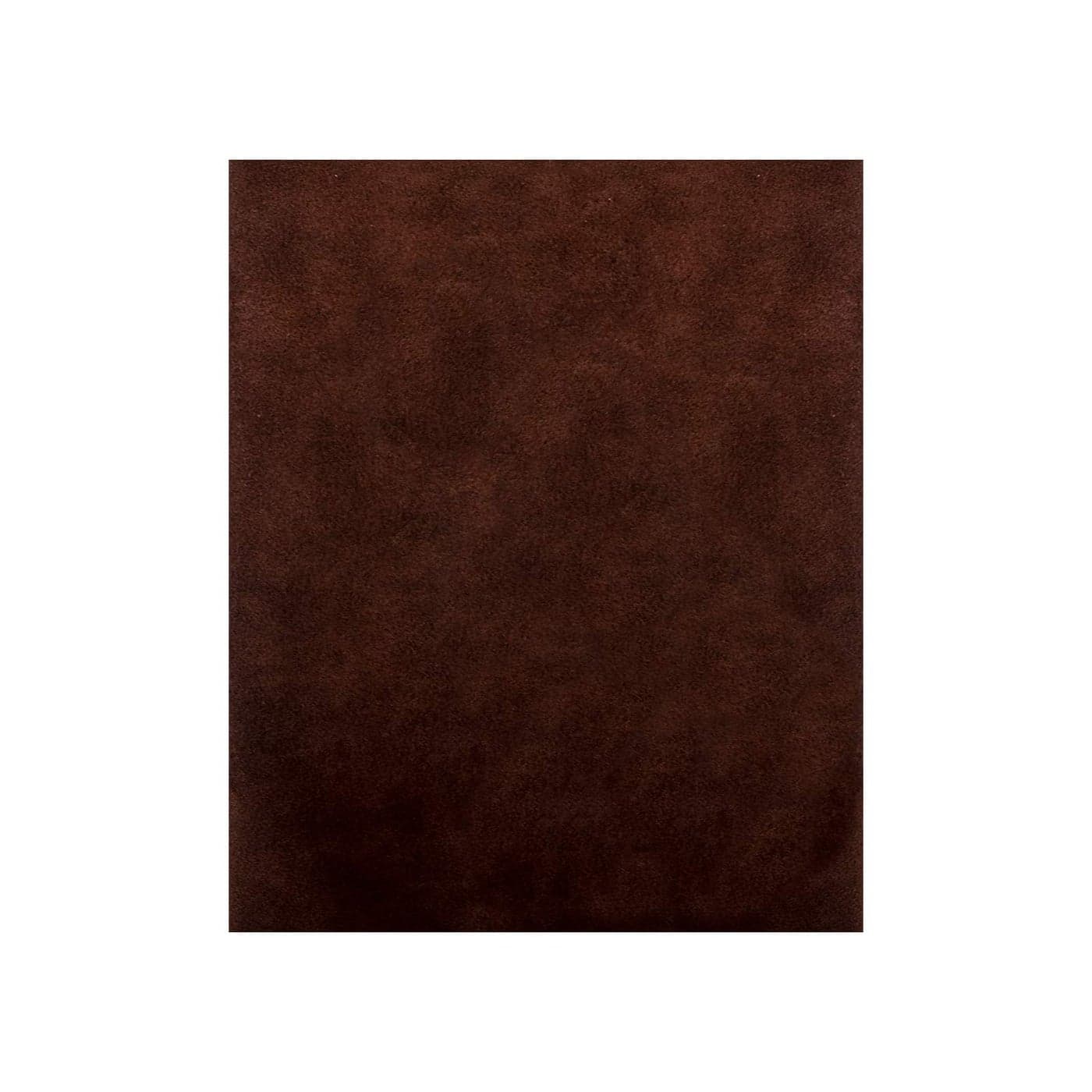 Realeather Suede Leather Sheet for Crafting34oz Chocolate Brown