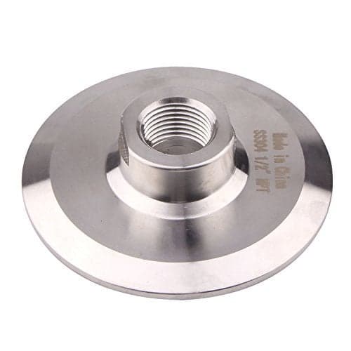 DERNORD Sanitary 3 Inch Tri Clamp to 1/2" NPT Female Tri Clover