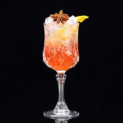 SYANKA Italian Premium Cocktail Glasses Set of 4, 230 ML, Transparent, Ideal for Soda, Juice, Milk, Coke, Beer, Spirits, Water and Mixed Drinks.