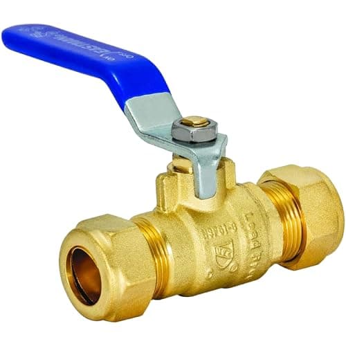 Eastman 12 Inch Compression Heavy Duty Full Port Ball Valve Brass Plumbing Fitting 20096LF