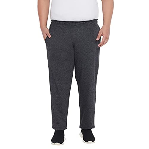 Bigbanana Men's Plus Size Regular Fit Trackpants (Berlin-DK Grey,7XL)