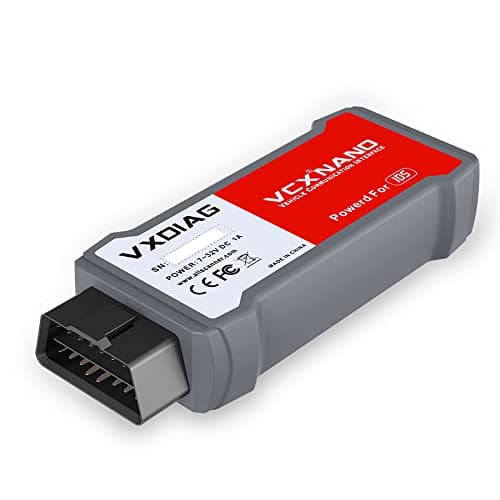 VXDIAG VCX Nano Compatible for Ford/Mazda 2 in 1 Diagnostic Tool with IDS Programming Tool Red