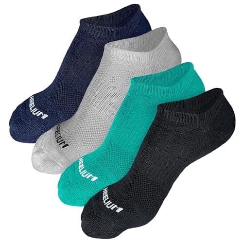 HEELIUM Bamboo Ankle Socks for Men & Women | Ultra-Soft, Odour-Free, Thin & Breathable | 3X Softer than Cotton | Sizes - M (UK 4-8) & L (UK 9-13)