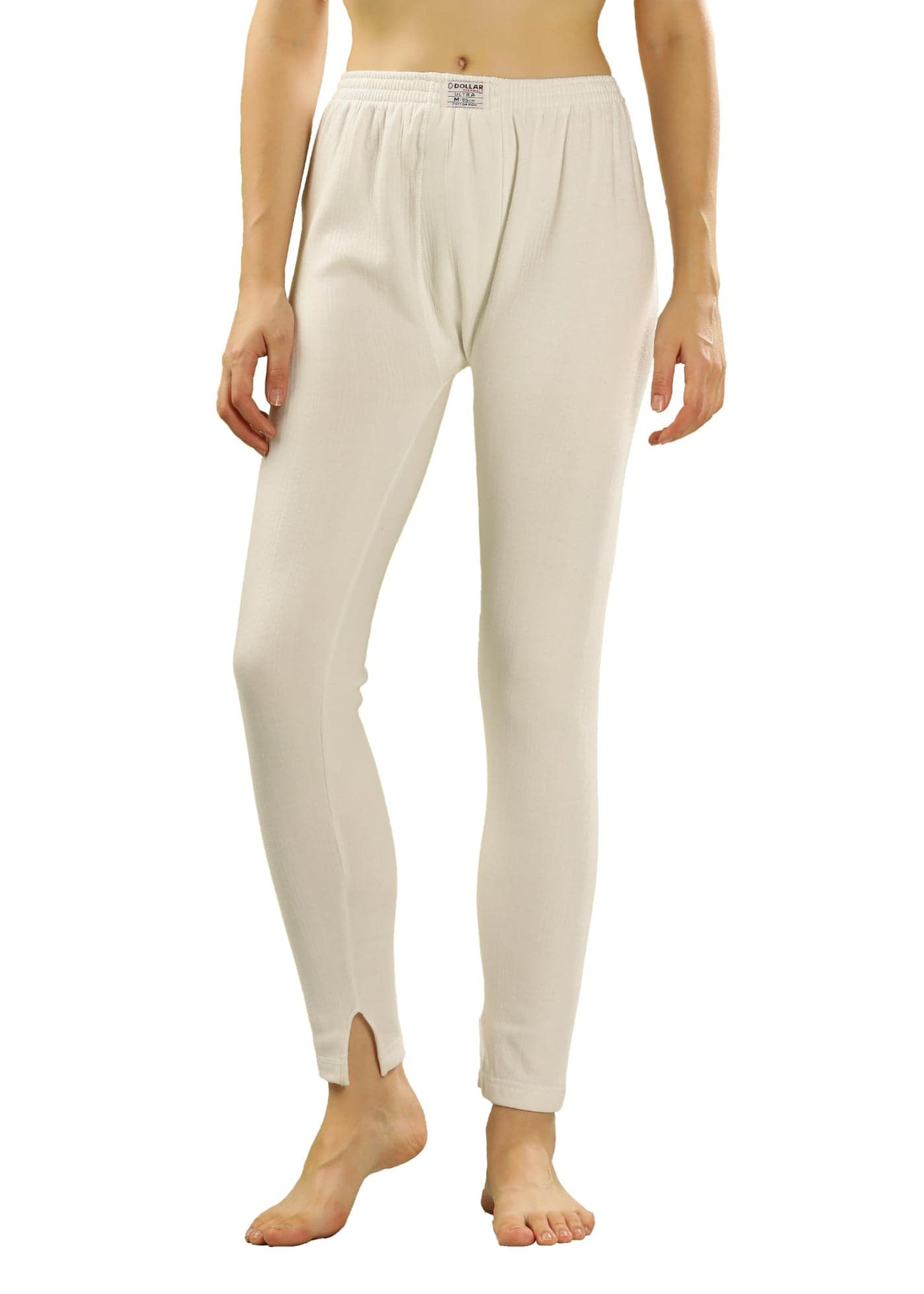 Dollar Ultra Women's Thermal Trouser | Winter Inner Wear for Women | Premium Cotton Rich Fabric | Snug Fit & Stylish Thermal Wear for Daily Comfort Off White
