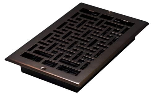 Decor Grates AJL610W-RB Oriental Wall Register, 6x10 Inches, Rubbed Bronze Finish