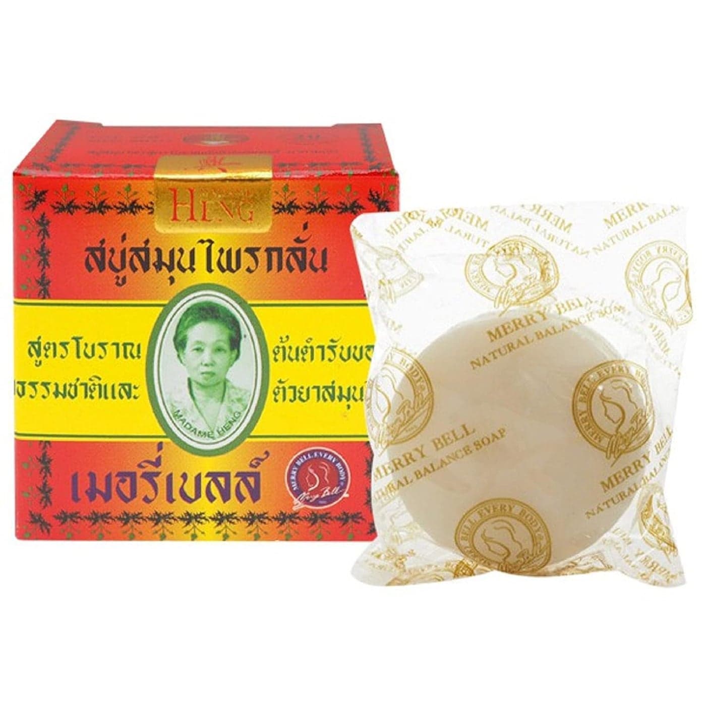 HANI PO Madame Heng Herbal natural balance Soap 160g Pack of 1 ThailandBeauty soap for women girls bathing soap for women men Soap for girls soap for women imported white soap Natural made soap for gitrls women