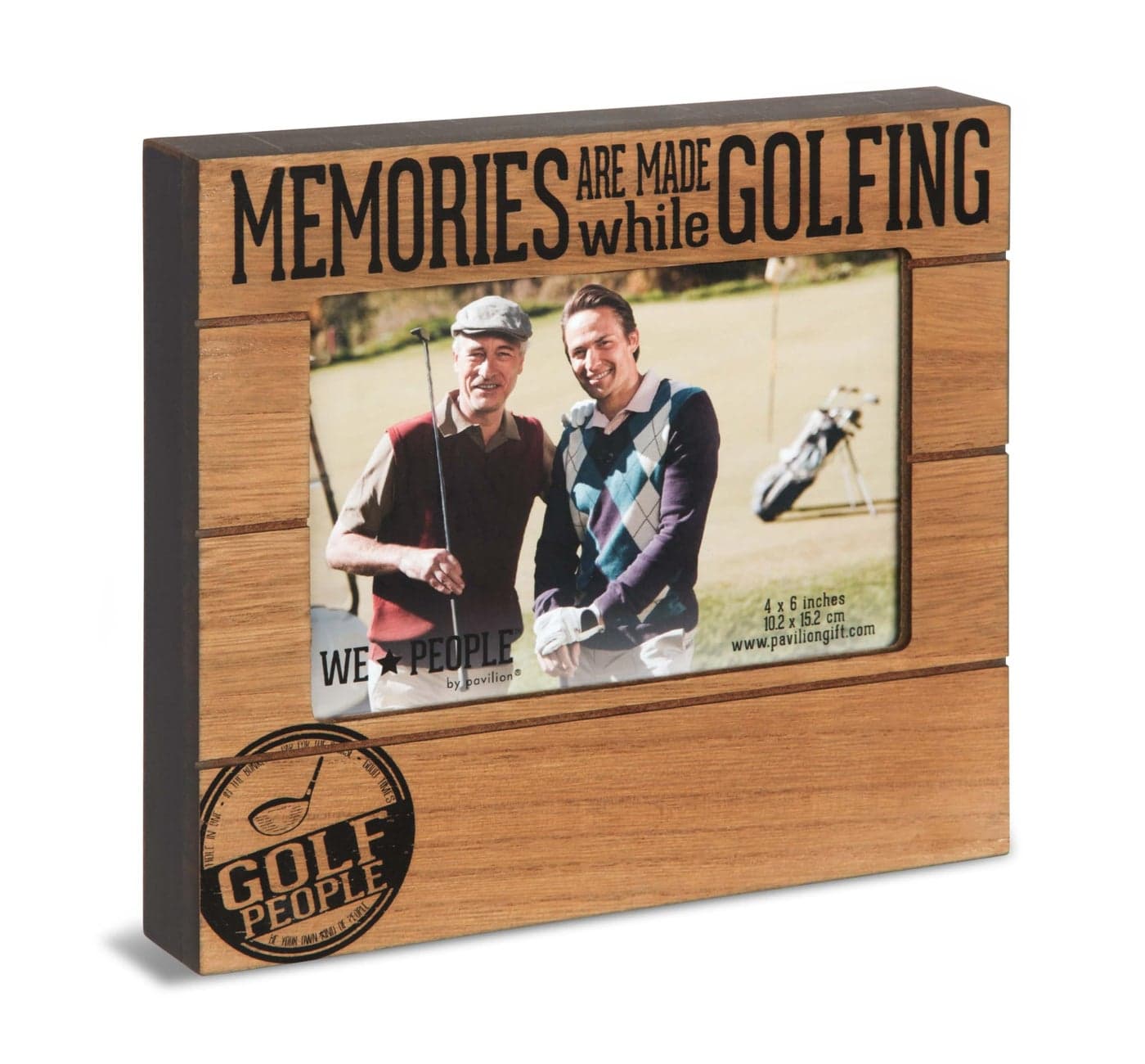 Pavilion Gift Company - Golf People - 6.75" x 7.5" Photo Picture Frame Golf Golfing Golfer Golf Lover Wall Desk Home Decor