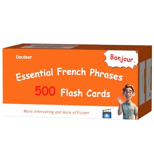 500 French Phrases Flash Cards Flashcards for Adults Beginners Learn French Phrases for Beginners