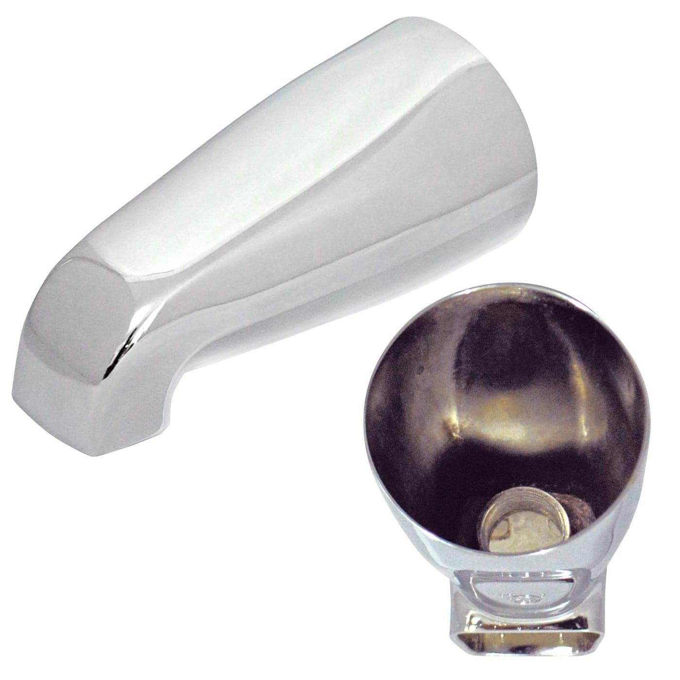 Tub Spout Threads to 12 inch IPS 514 inch Length Chrome Finish