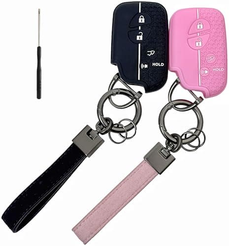 REPROTECTING Silicone Rubber Key Fob Cover Compatible with Lexus CT200h ES350 GS300 GS350 GS430 GS450h GS460 is F IS250 IS350 LS460 LS600h LX570 RX350 20052017 BlackPink