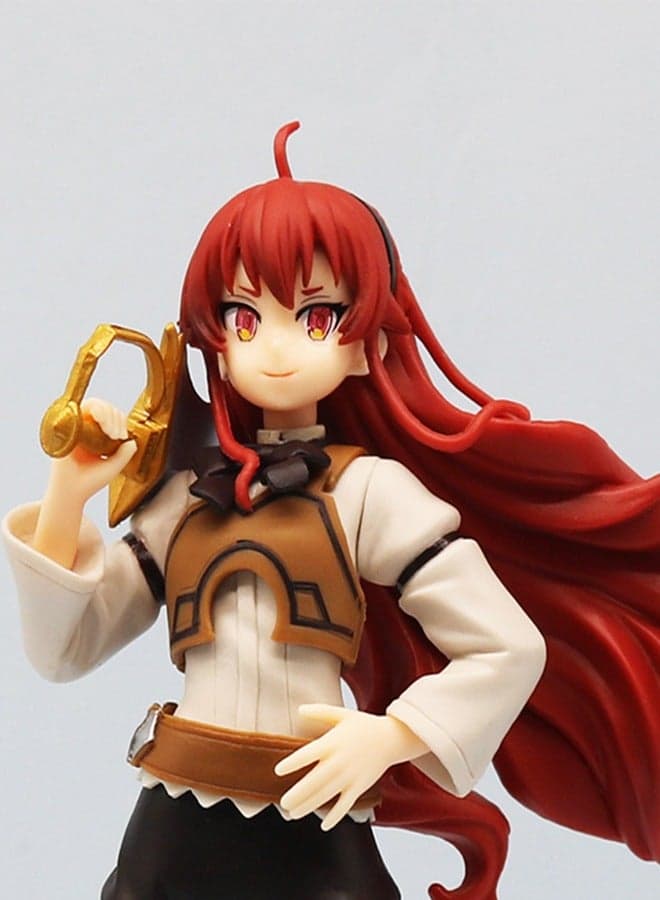 Jobless Reincarnation Twenty Two Centimeter Standing Eris Figure with Flowing Red Hair Excellent Anime Collectible Ideal for Desk Decoration and Gift