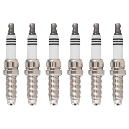 ENA Set of 6 Spark Plug Compatible with BMW 1 Series M 335is 335xi 535xi 740i 740Li X6 Z4 335i 535i xDrive 2007 2008 2009 2010 2011 2012 2013 2014 3.0L 4.4L 6.0L Replacement for ZGR6STE2