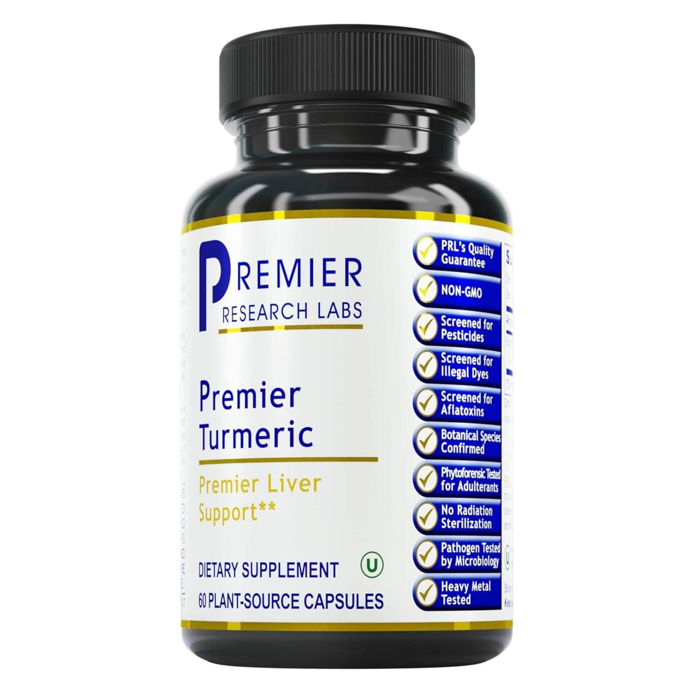 Premier Turmeric 60 Capsules Vegan Product Premier Quality Turmeric for Premier Liver Support