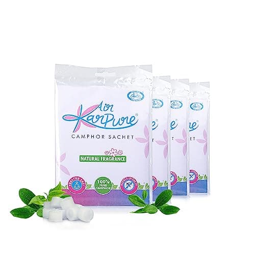 Cycle Karpure Camphor Sachet, Pack Of 4 - Room, Car and Air Freshener