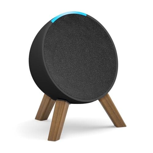 Wooden Desktop Speaker Stand for Echo Pop Stand Holder - Saving Space Wood Tripod Speaker Stand Desk for Alexa Echo Pop (2023) Table Stand