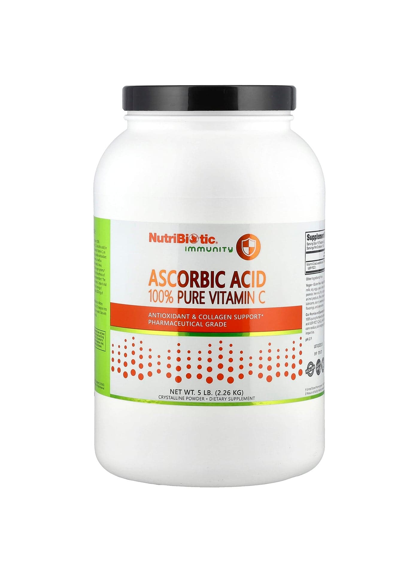 Ascorbic Acid, 100% Pure Vitamin C, Crystalline Powder, 5 lb (2.26 kg)