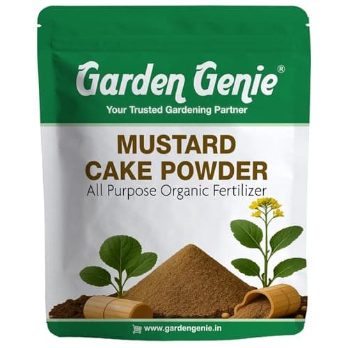 Garden Genie Mustard Cake Powder for Plants 800g | Organic Sarso Khali Fertilizer | Natural Plant Booster for Growth, Flowering & Soil Health | Ideal for Home Garden & Terrace Plants