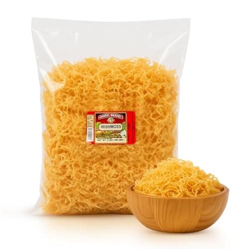 Angel Brand Irish Sea Moss 2 Lbs Pouch NutrientRich Sea Vegetable Harvested from Clean Ocean Waters Irish Sea Moss Raw Ideal for Smoothies Soups