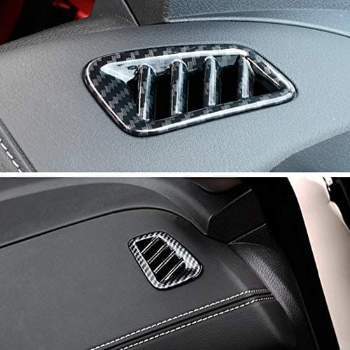 Carbon Fiber Print Interior Trim Air Vent Outlet Steering Wheel Gear Shift Knob Armrest Window Switch for Nissan Sentra 2020-2025 (Carbon Fiber Print, UP Air Vent 2Pcs)