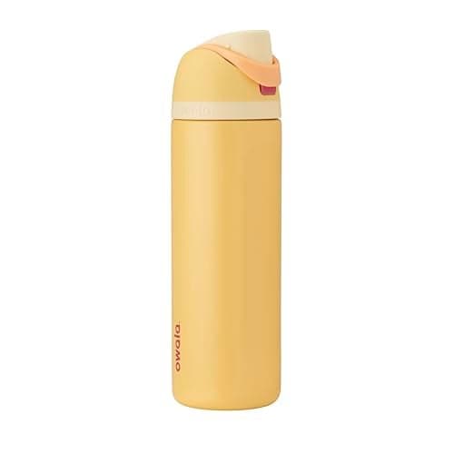 Owala Disney Princess FreeSip Insulated Stainless Steel Water Bottle with Straw for Sports and Travel, BPA-Free Sports Water Bottle, 24 oz, Belle