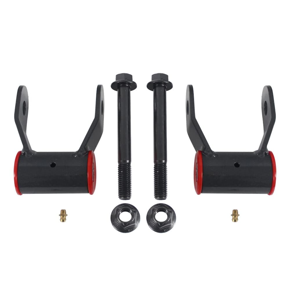 BST BSSP 2 Rear Suspension Drop Lowering Kit Shackles wHardware 710515 Shackle Zerk Fitting Leveling Kit Compatible with 19891997 Ford Ranger 2WD 4X4