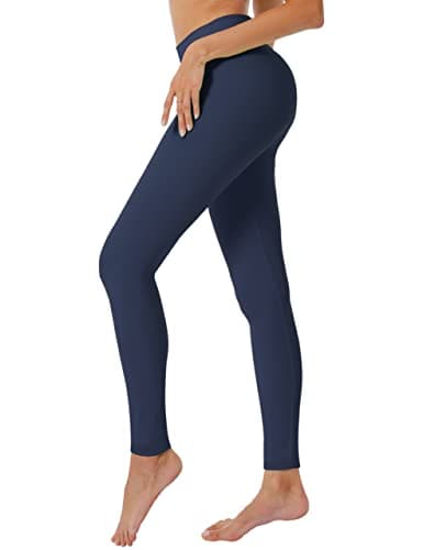 Natural Feelings Buttercloud High Waisted Leggings for Women Tummy Control Workout Leggings Soft Athletic Yoga Pants Navy Blue