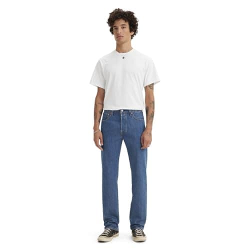 Levi's Men's 501 Original Fit Jeans (Also Available in Big & Tall), Medium Stonewash, 42W x 32L