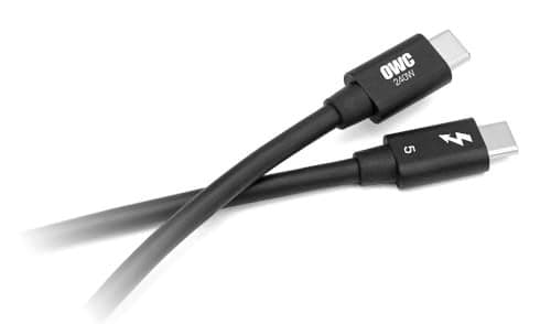 OWC 03M Thunderbolt 5 USBC Cable up to 80Gbs of biDirectional Data Speed up to 120Gbs for Higher Display Bandwidth 240W