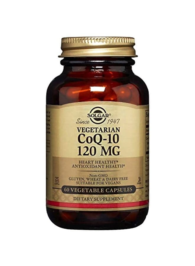 Vegetarian CoQ10 120 mg Dietary Supplement - 60 Vegetable Capsules