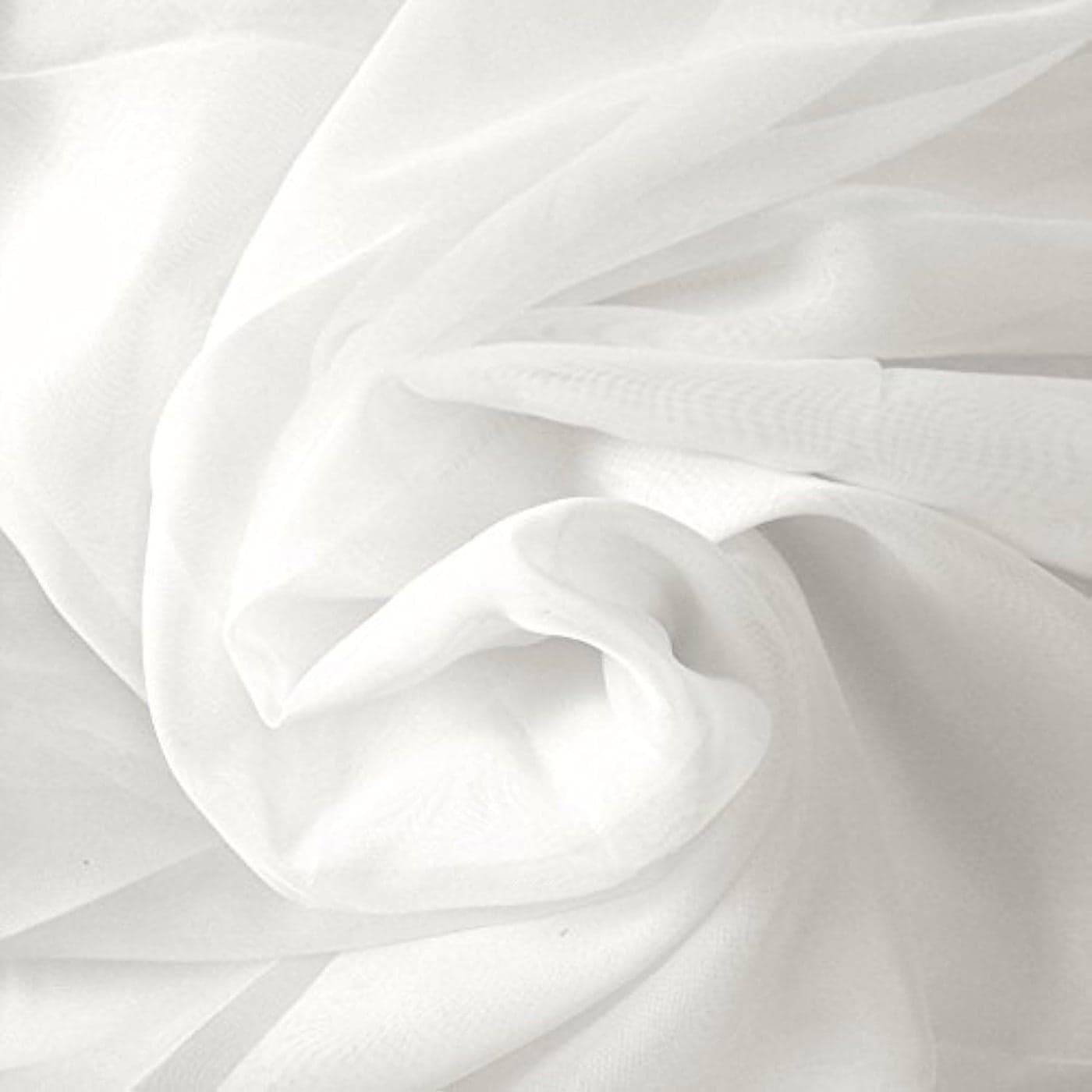 HandicraftPalace Plain Voile Cotton 5 Meter Fabric Solid Voile Fabric Cloth Material Fabric White
