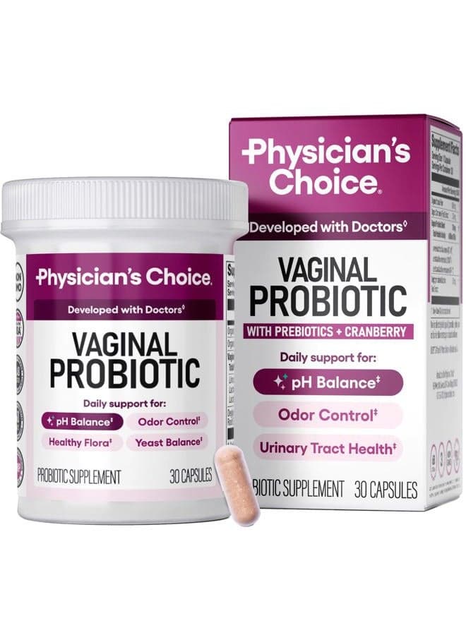 l Probiotics for Women: Moisture, pH Balance, Odor Control, Yeast Balance, l Flora, Female Health - 6 Billion CFU with Prebiotic