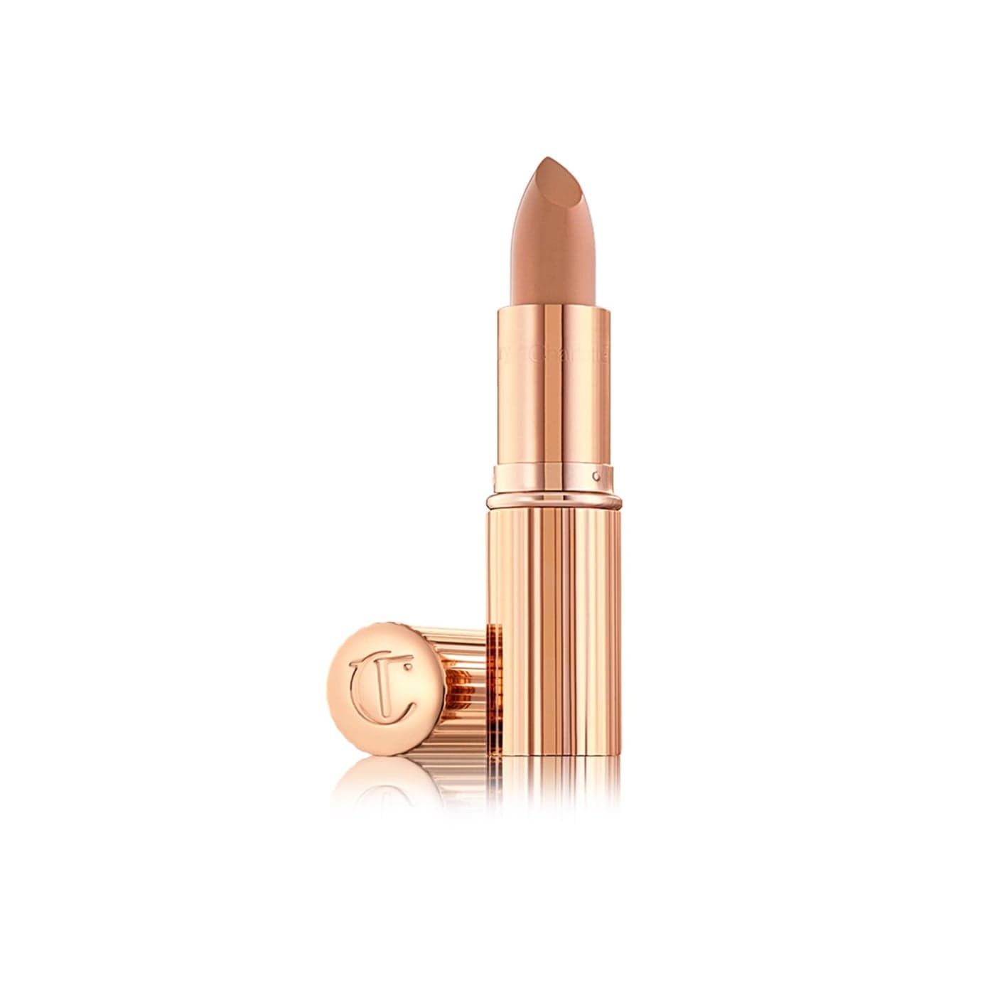 Charlotte Tilbury KISSING Lipstick Moisturizing Hydrating Lipstick with LightDiffusing Pigments for a Luminous Finish FullerLooking Lips Nude Kate