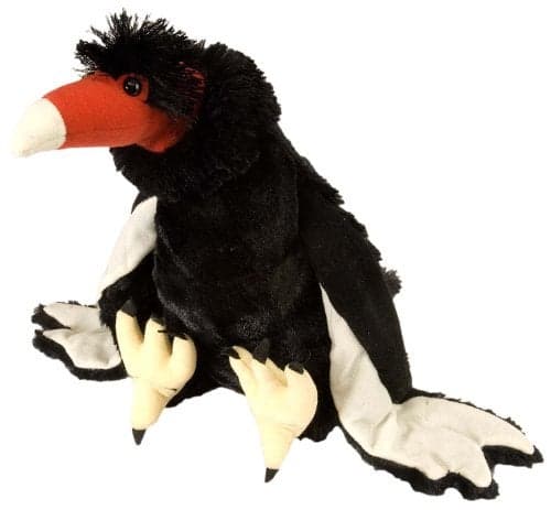 Wild Republic Turkey Vulture Plush Stuffed Animal Plush Toy Gifts for Kids Cuddlekins 12 Inches Black