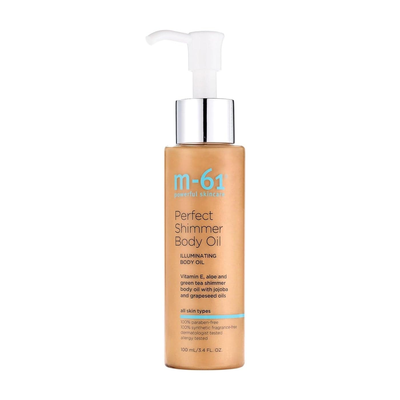 M61 Perfect Shimmer Body Oil Radianceinducing shimmer body oil creates a multidimensional glow and helps restore moisture