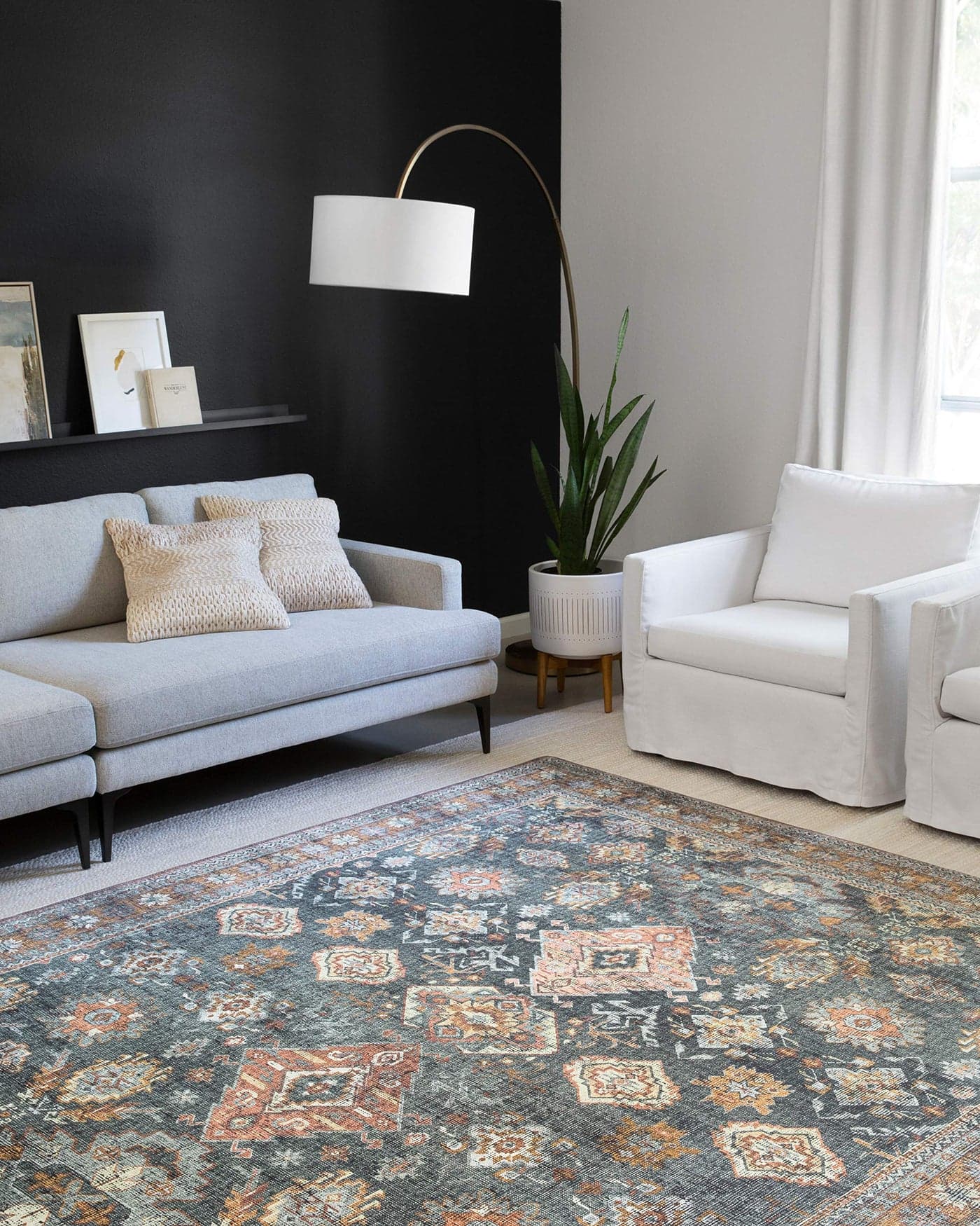 Loloi II Skye Collection SKY10 SeaRust 26 x 76 Runner Rug