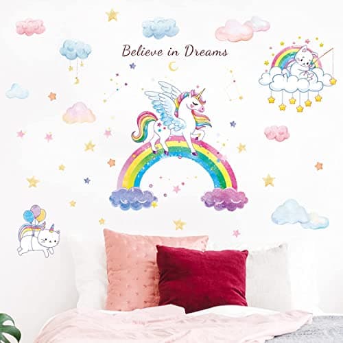 Indian Royals Creative Unicorn Wall Stickers for Home, Living Room, and Wall Painting (60 CM X 90 CM)