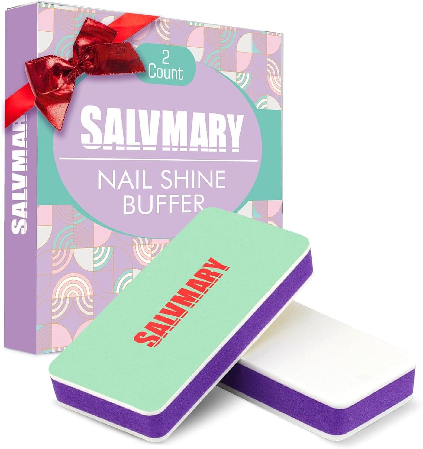 Nail Shiner Buffer Blocks - 2 Sided Shining Nail Polisher Sponge Buffing Block File 400/3000 Grit Manicure Nail Art Tools 2Pcs