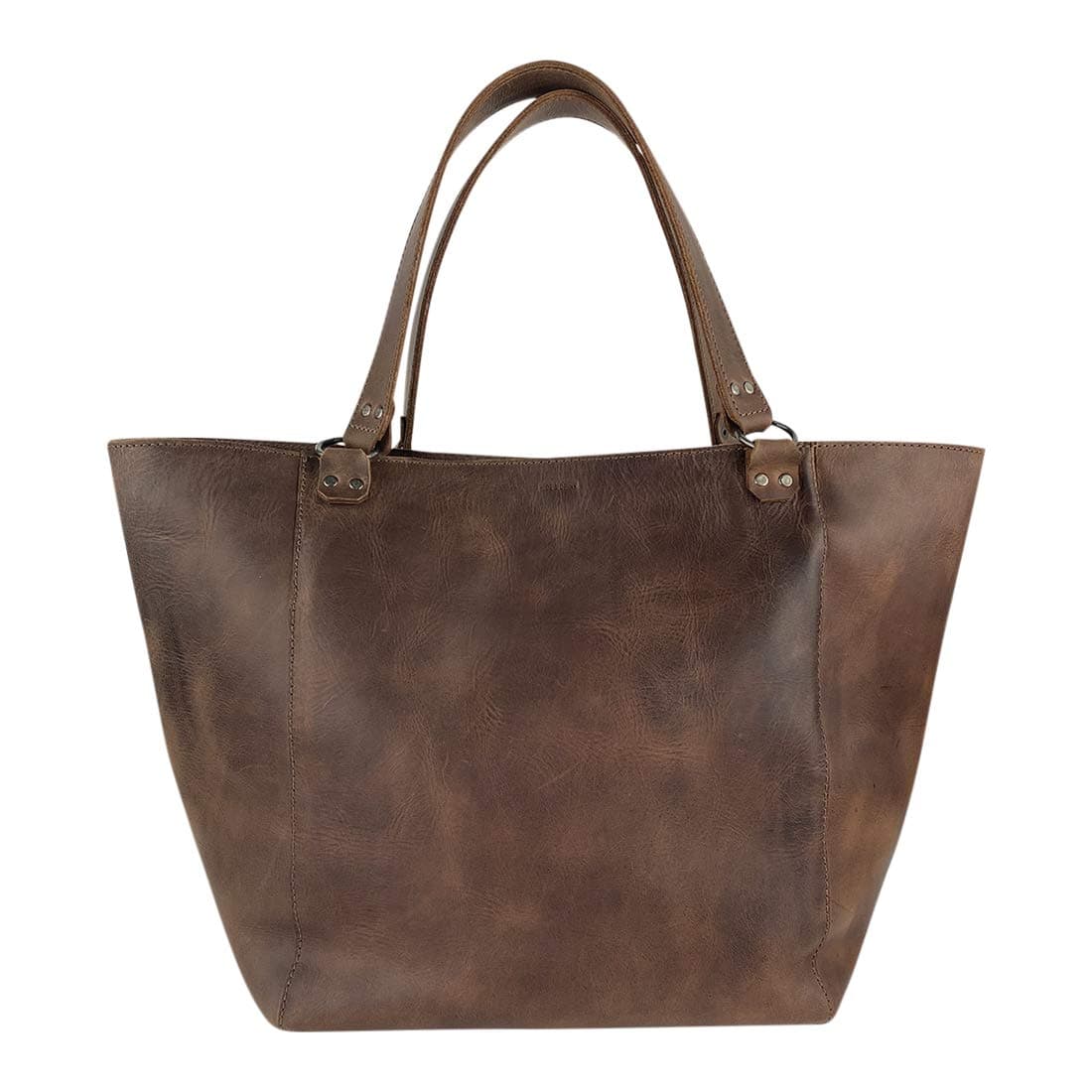 Hide Drink Formal Tote Bag Female Bag Travel and Shopping Accessory Handbag for Women Full Grain Leather Handmade Bourbon Brown