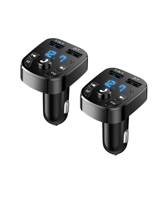 Multi-Function Car MP3 Player FM Bluetooth Receiver - Dual USB Car Fast Charge with Car Music and USB Flash Drive Supplies