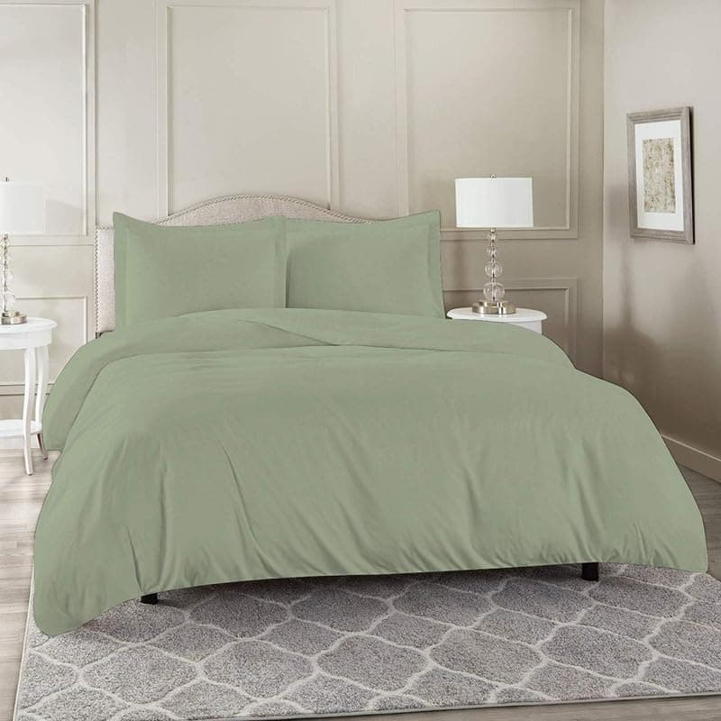 SEM B GRA Razai Cover Single Size for Winter Cotton Rajai CoverDuvet CoverQuilt CoverConforter Cover 60x92 InchSage Solid