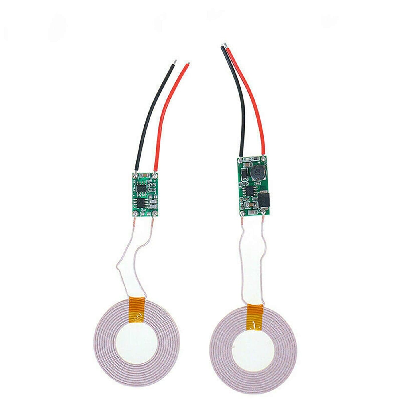 Abovehill Qi Wireless Charging Module Inductive Charger Transmitter Receiver Power Supply Module DC 5V 2A Coil Outer Diameter 43mm1 Pair