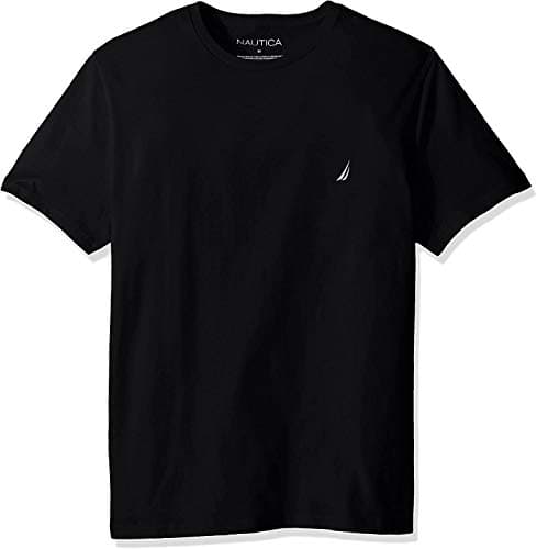 Nautica Men Short Sleeve Classic Crewneck Tee T-Shirt (XL, Black)