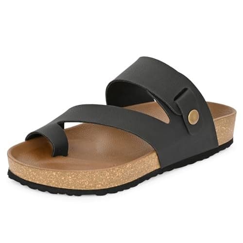 Centrino Men’s Berkin-Style Slip-On Sandals | Open Toe Design | Soft PU Footbed | Lightweight & Comfortable | Arch Support | On-Grip Sole | Casual Outdoor Wear (9212)