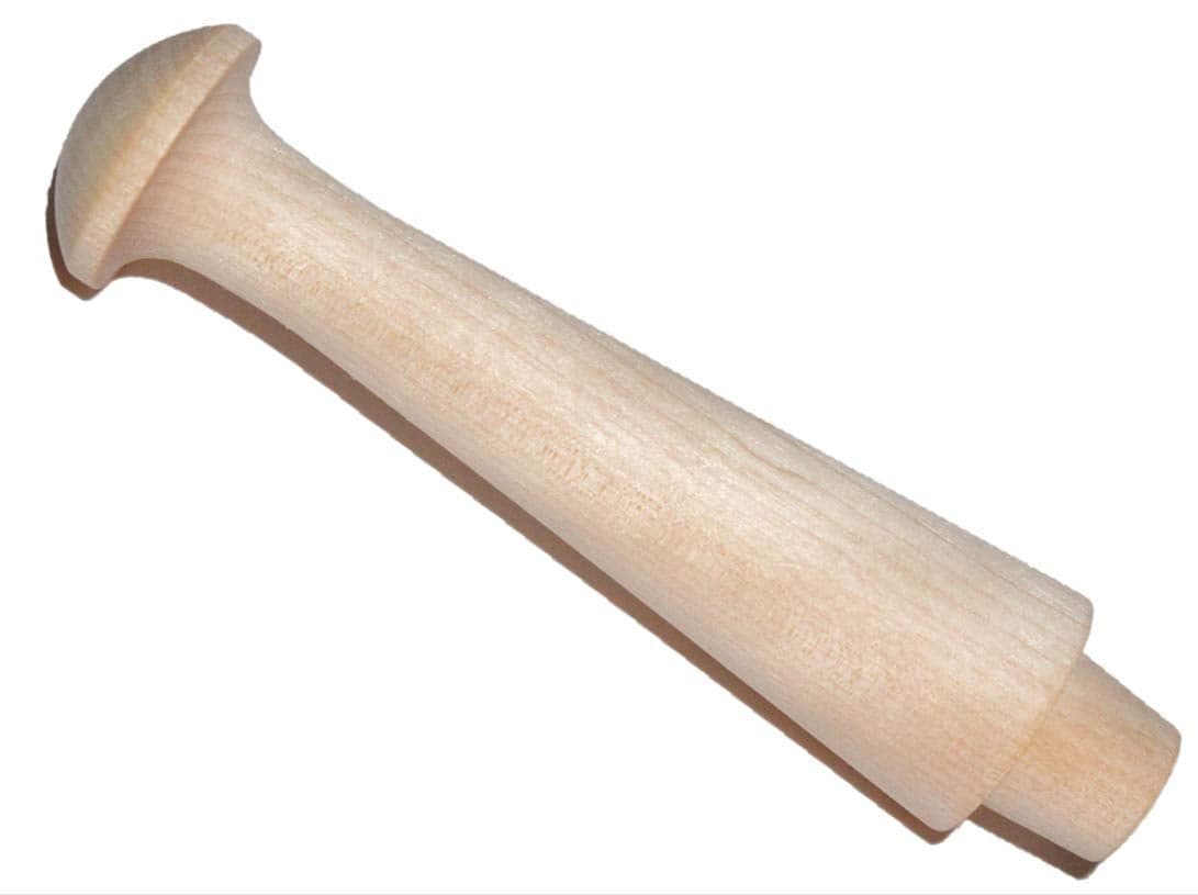 Jumbo Extra Large Shaker Pegs Unfinished Hardwood Sanded Smooth Perfect for Hanging 514 Inch Length with 58 Inch Tenon 8Pack Balsam Point Workshop