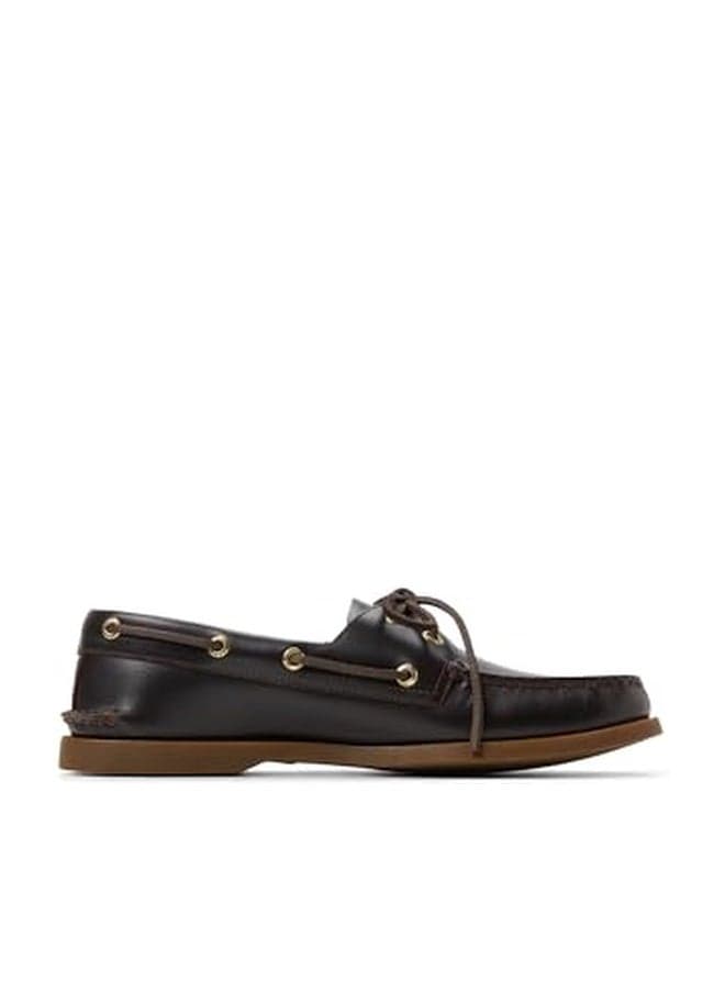 Sperry Men's Authentic Original 2-Eye Boat Shoe, Amaretto, 9