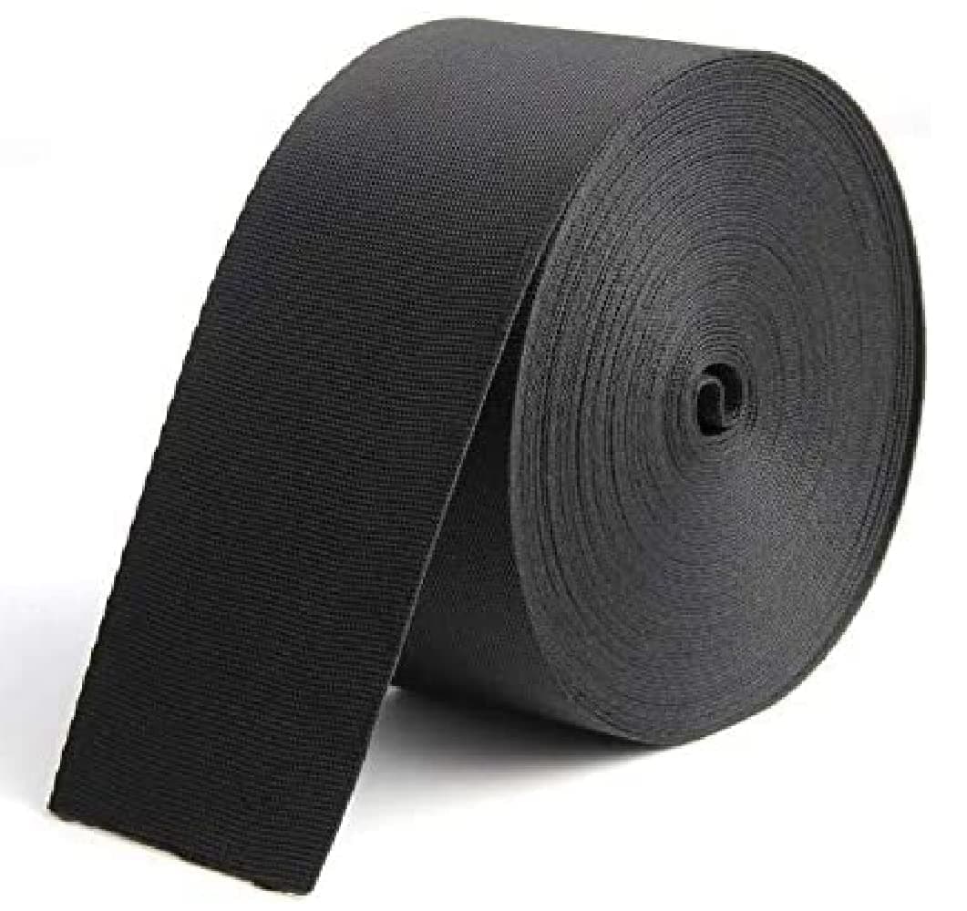 LIUSM 10 Yard Nylon Webbing StrapBlack Durable Flat Straps for OutdoorDIY Repair 2 inch