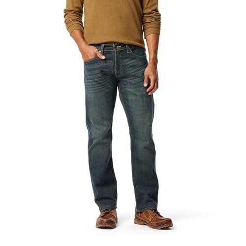 Levi Strauss Signature Gold Men's Regular Straight Fit Jeans, Bigfoot, 34W x 34L