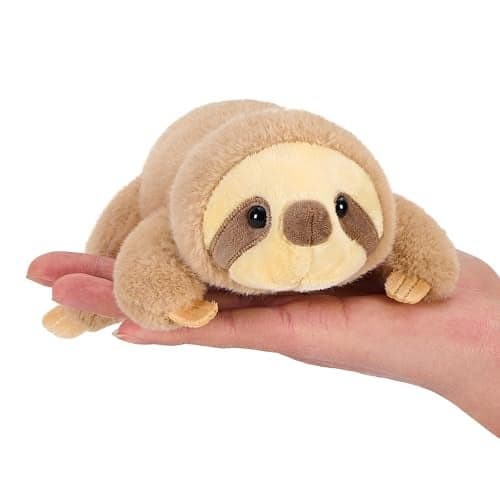 PEACH CAT Sloth Stuffed Animal Cute Plushies Small Plush Toys Gifts for Kids Brown