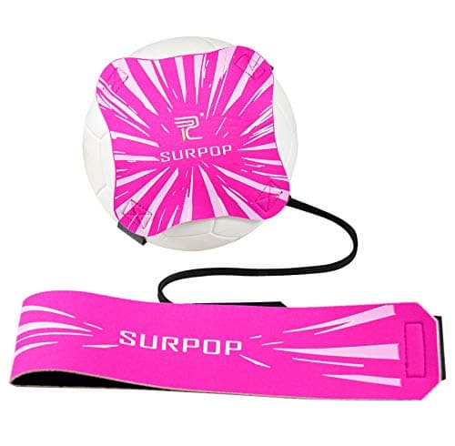 Surpop Soccer/Volleyball/Rugby Trainer, Football Kick Throw Solo Practice Training Aid Control Skills Adjustable Waist Belt for Kids Adults